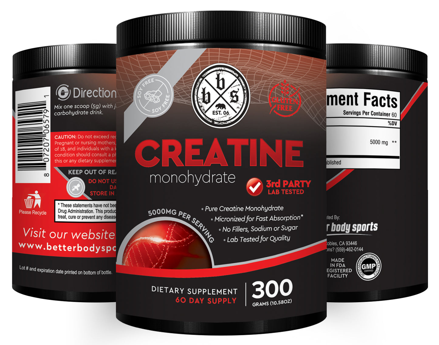 Creatine Monohydrate Powder - 300 Grams