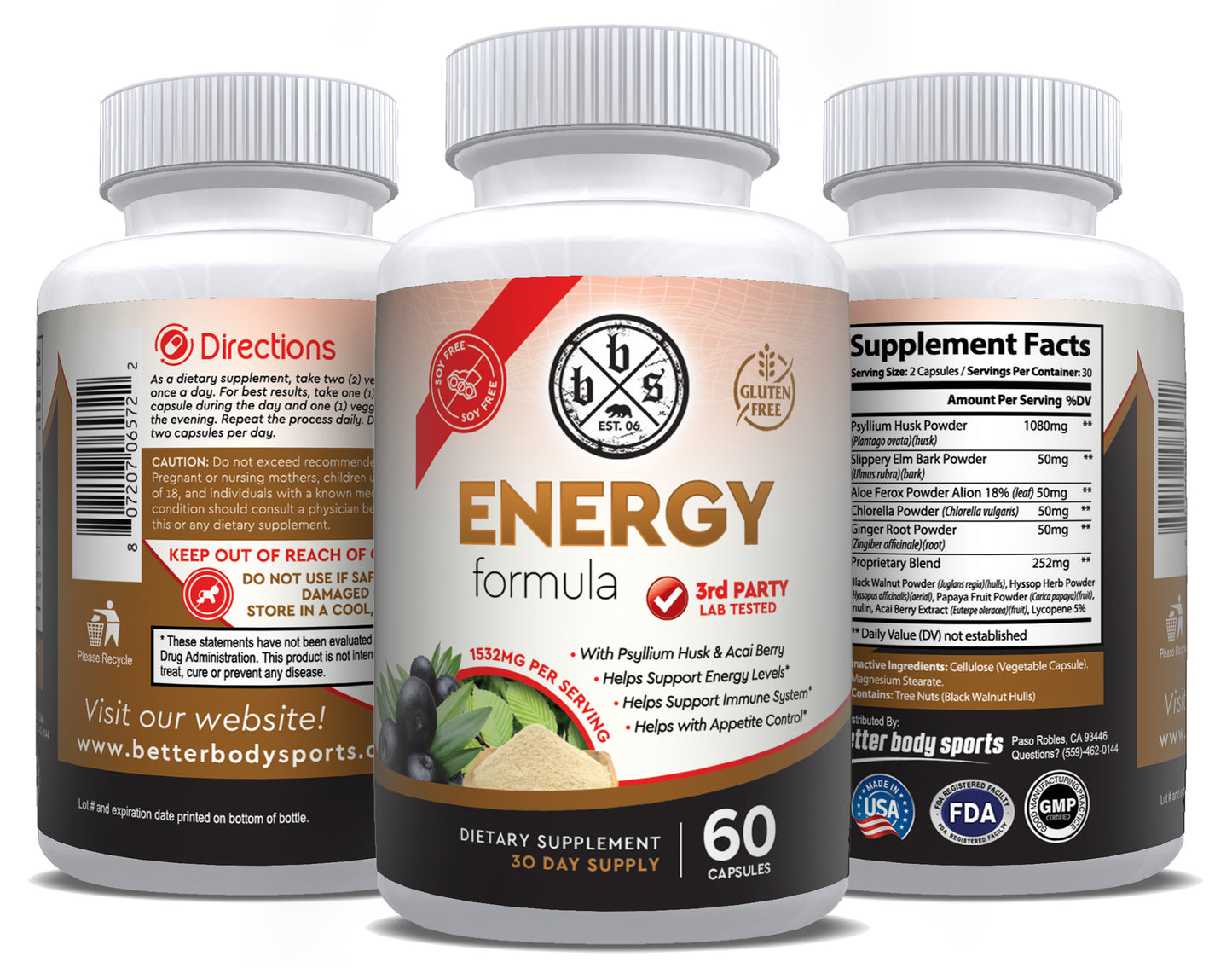 Energy Formula - Psyllium Husk & Acai Berry