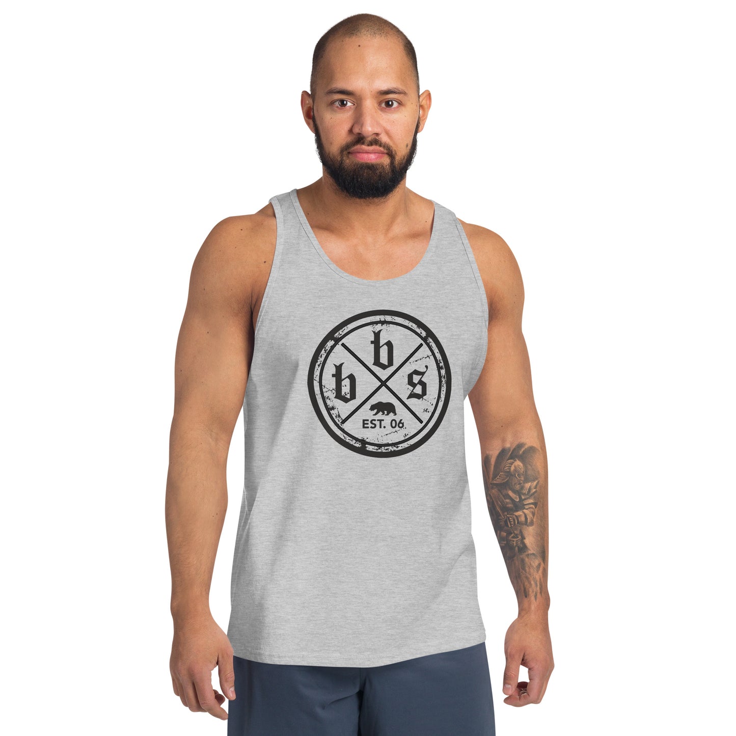 BBS Men's Tank Top - Black Shield