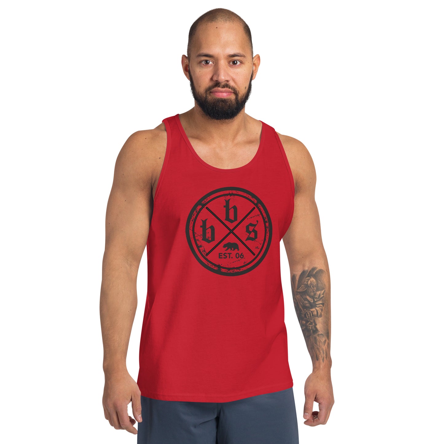 BBS Men's Tank Top - Black Shield