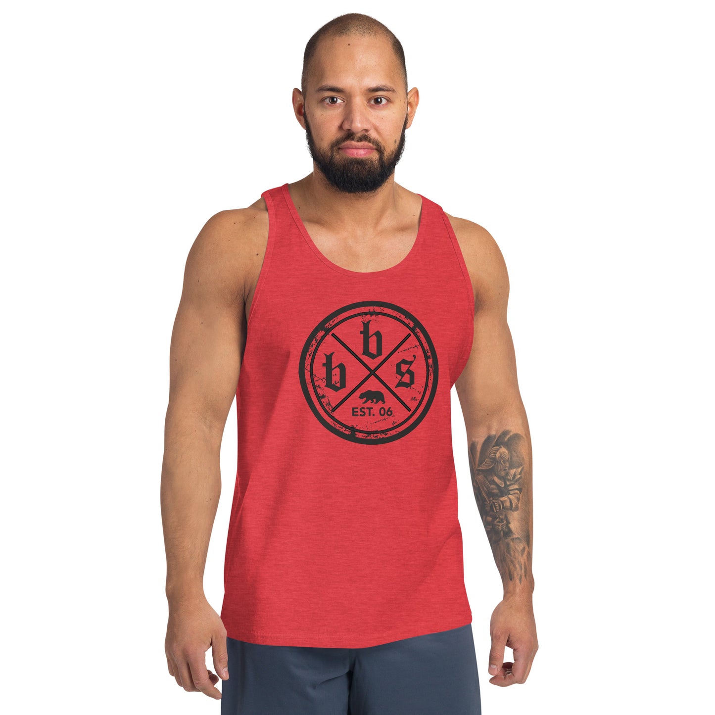 BBS Men's Tank Top - Black Shield