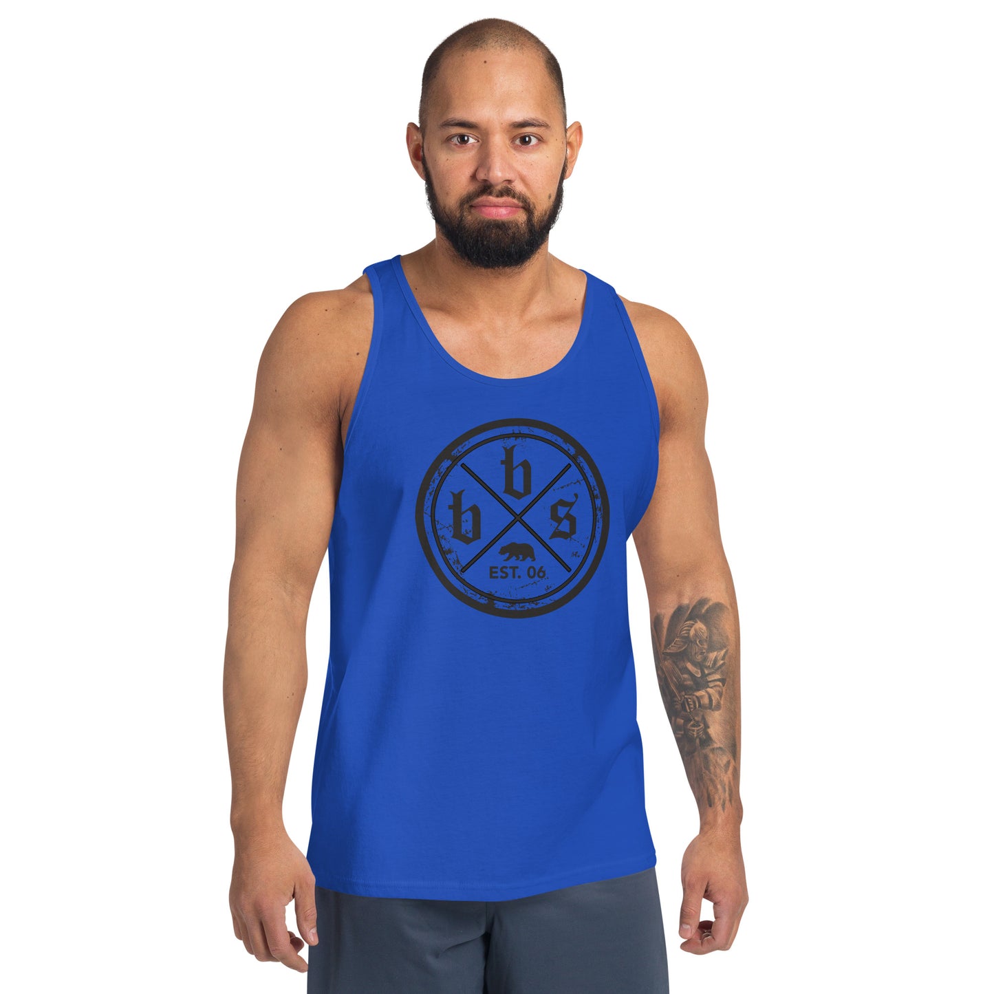 BBS Men's Tank Top - Black Shield