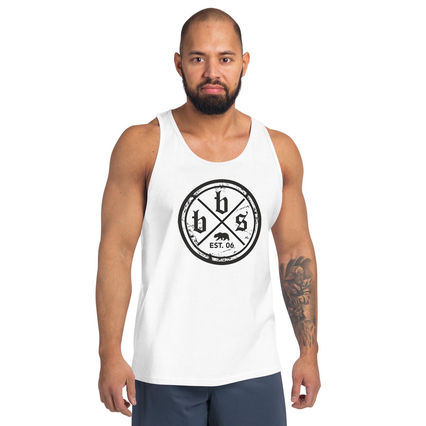 BBS Men's Tank Top - Black Shield