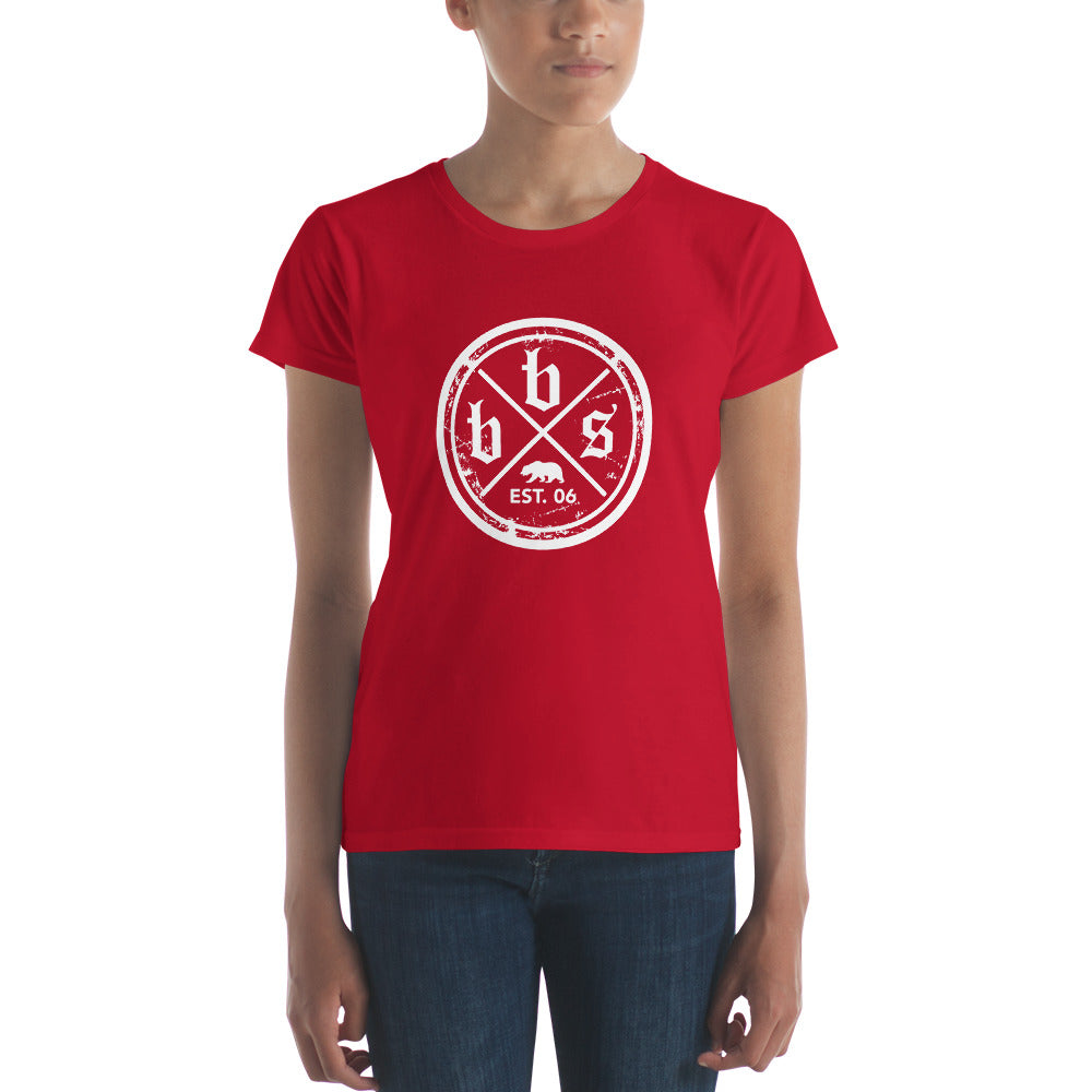 BBS Women's T-Shirt - White Shield